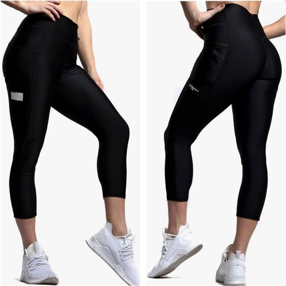 We the People Holsters Defender Tactical Full Length Black Leggings size XL